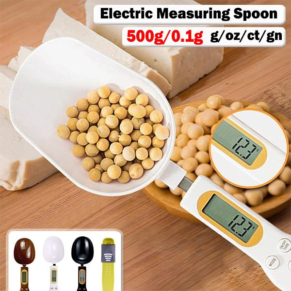 Large Spoon Electronic Kitchen Scale 500g 0.1g LCD Digital Measuring Spoon  Scale