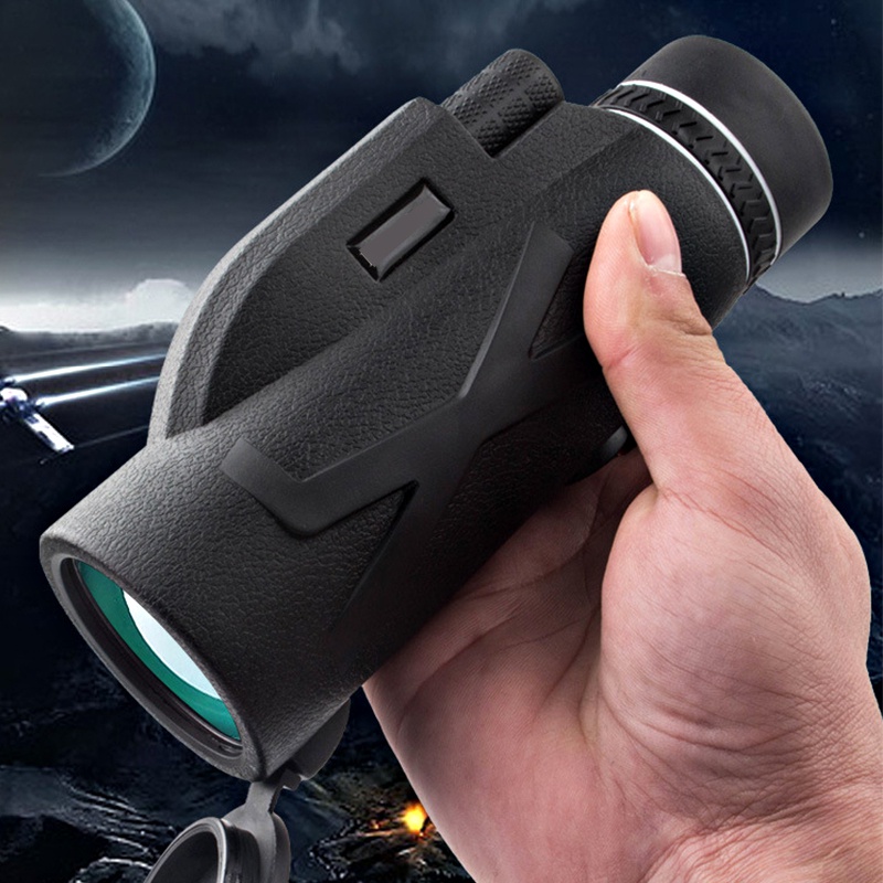 100X Nigh Vision BAK4 Prism HD Zoom Monocular Waterproof Telescope with Tripod For Outdoor Travel Hiking