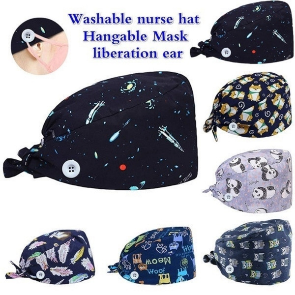 Details about Doctor Hat Nurse Cap for Men Women Mask Holder Head Cover With Button Adjustable Details about Doctor Hat Nurse Cap for Men Women Mask Holder Head Cover With Button Adjustable