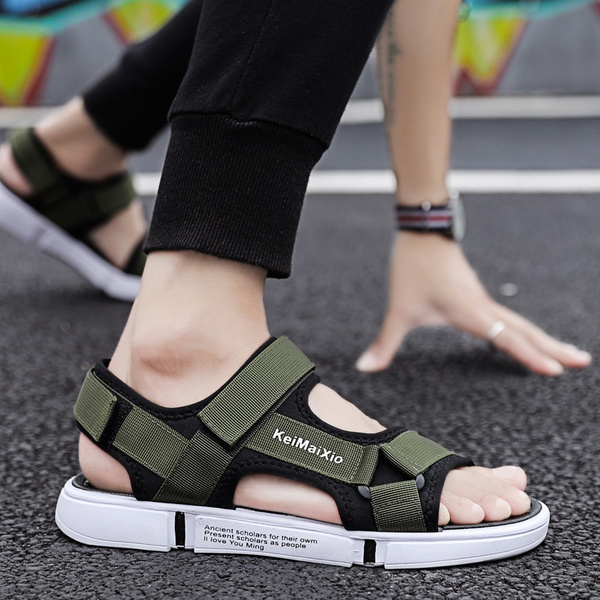 Nike Air Deschutz Brand-embellished Canvas Sandals In Black/grey  Fog-black-anthracite | ModeSens