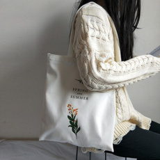 women bags, Shoulder Bags, Flowers, Canvas