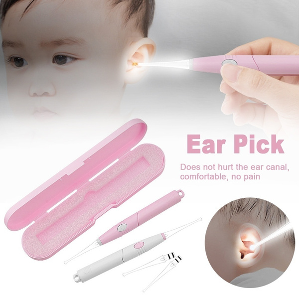 Toddler Kid Baby Ear Cleaner Luminous Wax Removal Tool Flashlight Earpick  Earwax Remover Curette Light Spoon