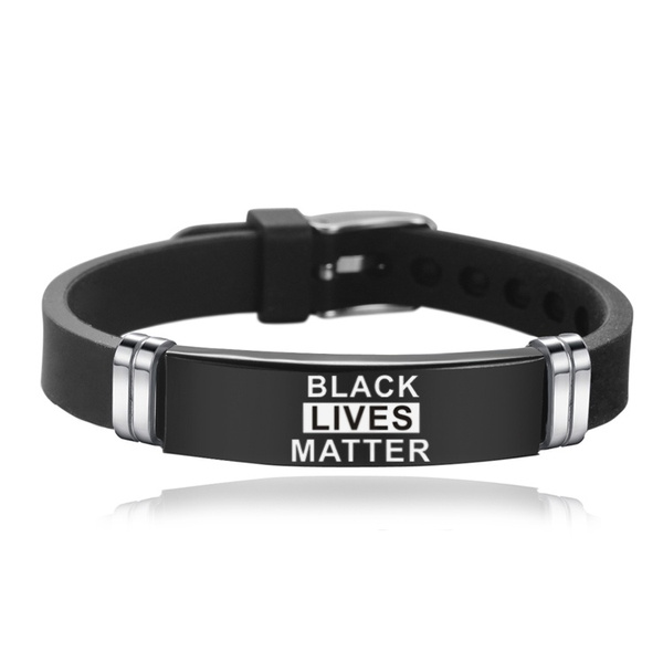 Black Lives Matter Bracelet Stainless Steel I Can t Breathe