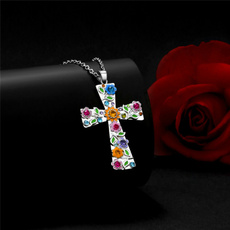 Blues, silvercrossnecklace, Cross necklace, Gifts