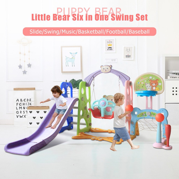 baby swing and slide set