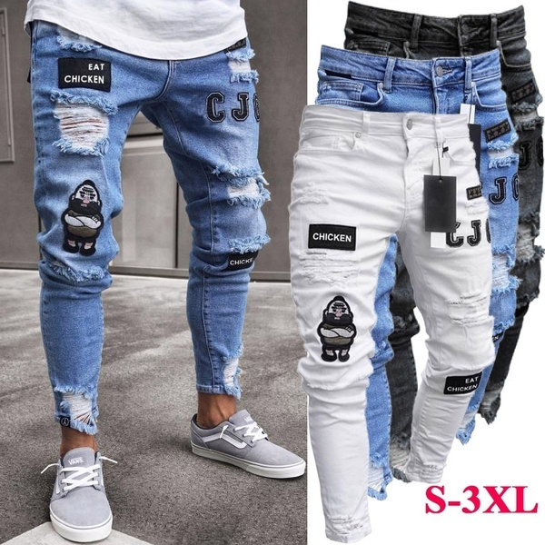 Men Fashion Eat Chicken Combat Pants 
