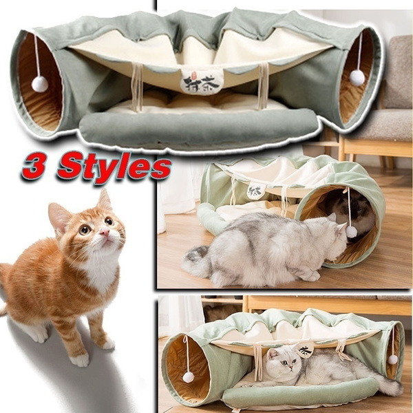 cat tunnel bed