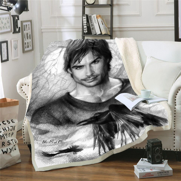 Details about   The Vampire Diaries 3D Printed Sherpa Blanket Warm Soft Sofa Bed Throw Fleece 