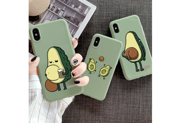 Women Girl Cute Avocado Phone Case Cover for iPhone 12 11 Pro Max