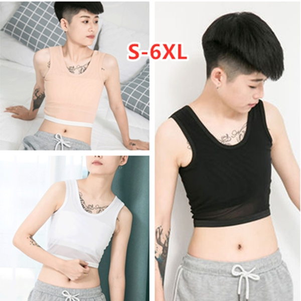 BaronHong Summer Mesh IceSilk Chest Binder Ropa Interior Para Trans Lesbianas Tomboy