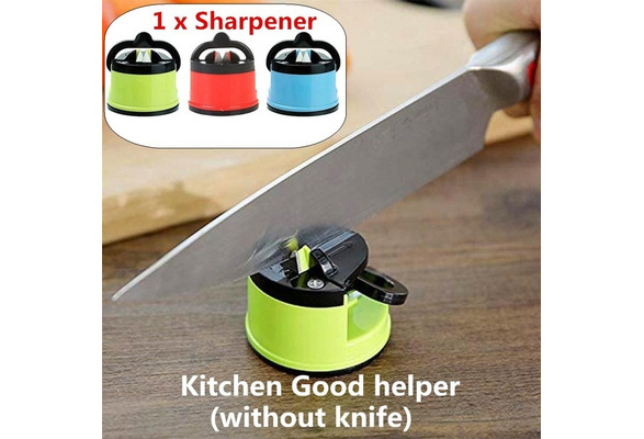 1pc Home Kitchen Precision Iron Knife Sharpener, Fixed Suction Cup