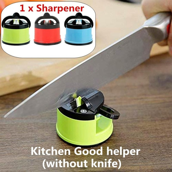 1pc Home Kitchen Precision Iron Knife Sharpener, Fixed Suction Cup