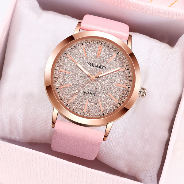 Geneva Watches Women Montre Femme Watches For Women Fashion Womens Watches Ladies Watch Simple Watches Faux Leather Watch Analog Quartz Wrist Watch