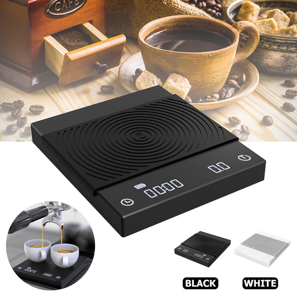 2KG Electronic Digital Coffee Weight Basic Smart Coffee Scale LED with  Timer for Espresso and Pour Over Coffee Barista Tools
