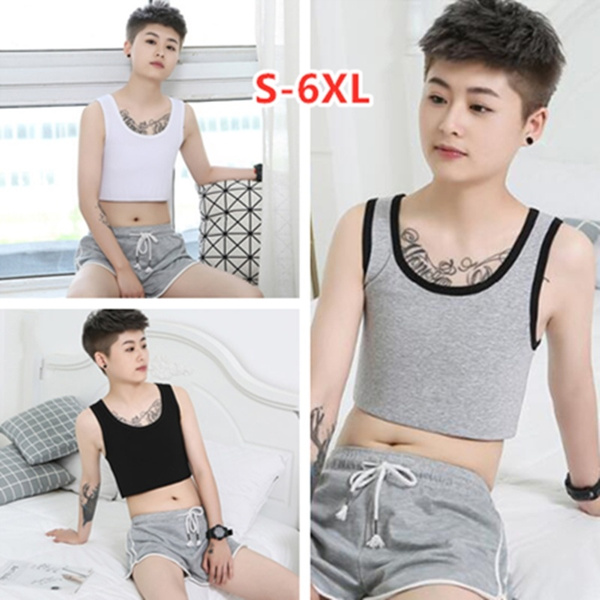 HaleyChan Cotton Pullover Chest Binder Without Clips For Tomboy Trans