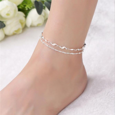 Sterling, Summer, ankletchain, Gifts