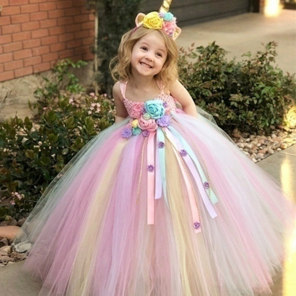 NWOT Adorable Cotton Kids Rainbow Dress