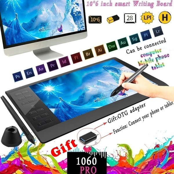 Anime Professional Designer 10 * 6 Inch Animated Digital Tablet Painting  Digital Office Computer Drawing Tablet Can Be Connected To Computer/  Android Phone