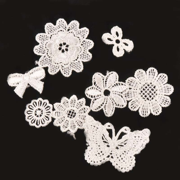 floral white lace fabric sewing supplies and accessories lace