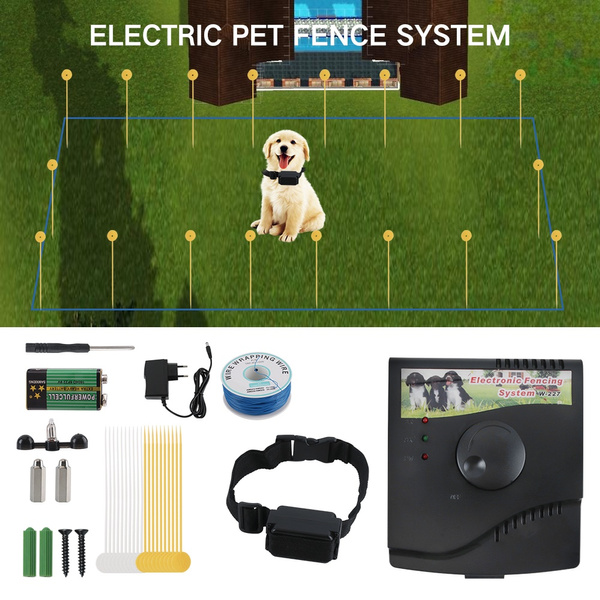 Pet Fence Waterproof Dogs Underground Shock Collar Electric Dog Fence  Fencing Containment System For 1/2/
