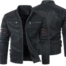 blackleatherjacket, Casual Jackets, Slim Fit, motorcyclejacket