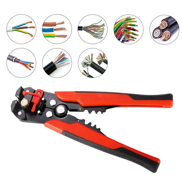 Automatic Cable Wire Crimper Crimping Tool Electrician Stripper Adjustable Plier 