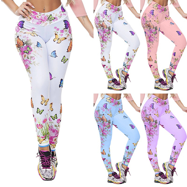 butterfly print leggings