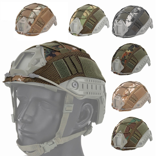 Tactical Camouflage Helmet Cover fit for Fast Military Outdoor CS Airsoft Gear 