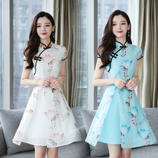 slim dress, short sleeve dress, Chinese, fashionablewomensdres