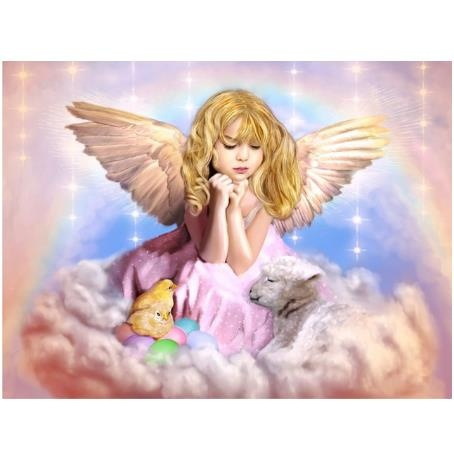 Little Girl Angel DIY 5D Diamond Painting Kit Rhinestone Picture Handmade  Crafts