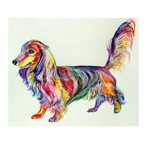 Dachshund Puppy Dog - 5D Diamond Painting 