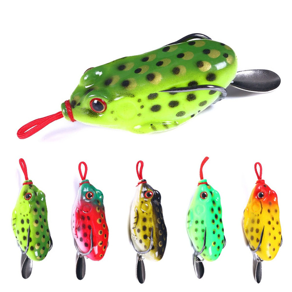 1pcs Fishing Lures Soft Frog Topwater Wobbler 12.8g Artificial Bait Fishing  Tackle Baits Soft Frog Lure Pesca Pike Fish