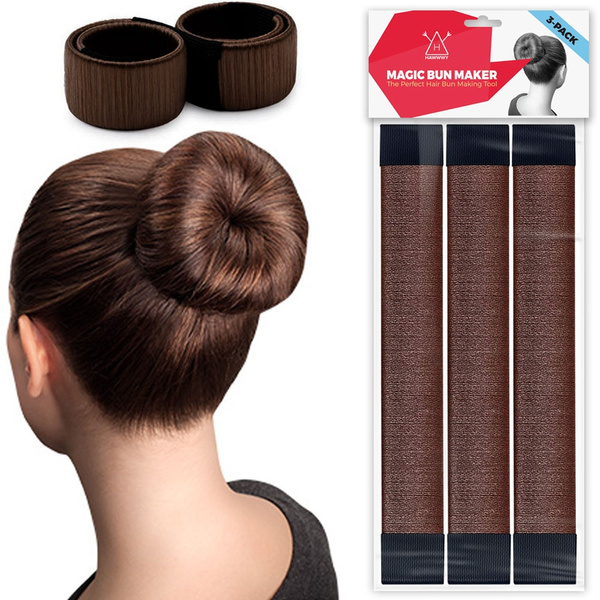 Hawwwy 3-Piece Hair Bun Maker, Easy Fast Snap Roll Bun Tool, Original Magic Bun Tool, Donut Hair, Perfect Bun Makers, French Twist Donuts for Updos Kids Women Ballerina Bun Shaper Easybun - Hawwwy 3-Piece Hair Bun Maker, Easy Fast Snap Roll Bun Tool, Original Magic Bun Tool, Donut Hair, Perfect Bun Makers, French Twist Donuts for Updos Kids Women Ballerina Bun Shaper Easybun -