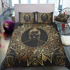 golden, King, Bedding, Home textile