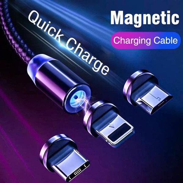 Cable Lighting 2.4A Fast Charge Micro USBC Cable Type C/IOS/Micro Charger 1