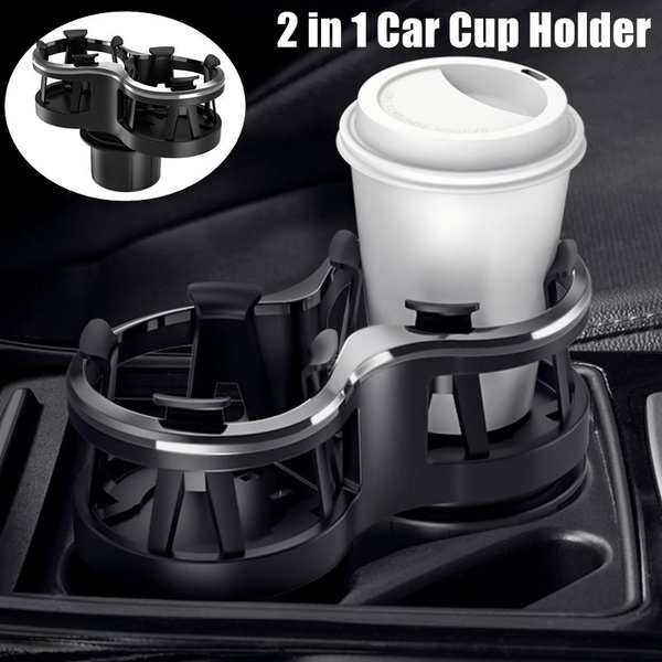 Unique Design Soft Drink Can Coffee Bottle Stand Adjustable Detachable Ashtray Storage Bracket Car Cup Holder Expander 2-IN-1 UMISKY 2 In 1 Multifunctional 2 Cup Mount Extender 