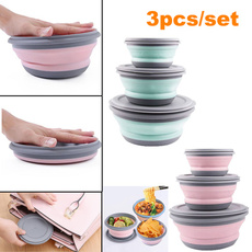 foldingbowl, Kitchen & Dining, outdoorcampingtableware, containerbowl