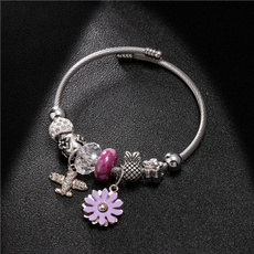 Charm Bracelet, Chain, Stainless Steel, bracelets & bangles