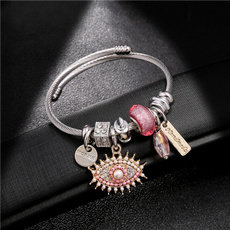 Charm Bracelet, Stainless Steel, Evil, bracelets & bangles