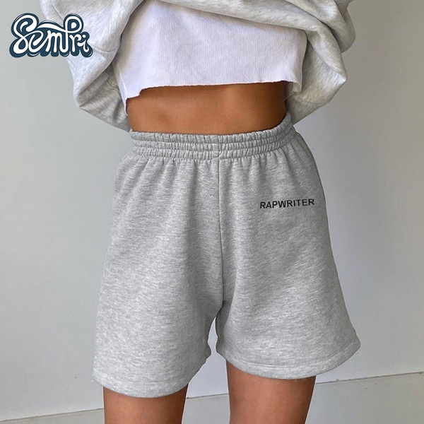 2020 Summer Women Clothes Solid Cotton Sport Casual Shorts Women