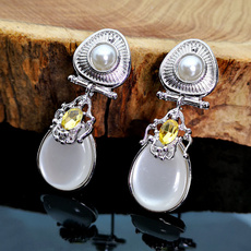 retro earrings, Woman, Jewelry, pearls