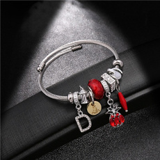 Charm Bracelet, Fashion, Stainless Steel, bracelets & bangles