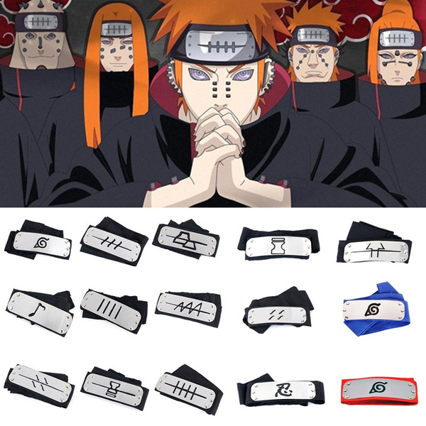 17styles Anime Naruto Cosplay Headband Prop Sasuke Uchiha Itachi Kakashi Pein Black Blue Konohagakurenosato Adult Child Halloween Accessories Gifts Wish数据查询分析工具软件 卖家网