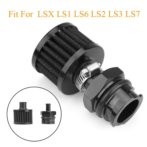 Aluminum Billet Valve Cover Breather Oil Cap – AN10 – Fits Lexus LS1 LS2 LS3 LS6 LS7 – Dyno Racing Black