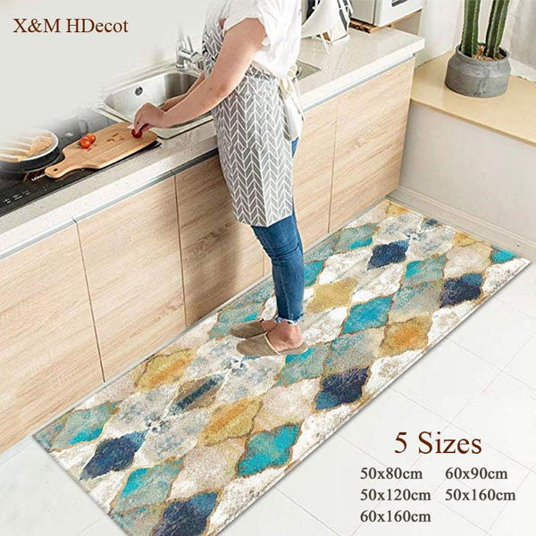 6 Styles Mandala Floor Mat,Kitchen Mats, Non-slip Mat & Kitchen Rug,Perfect  for Entry Way Kitchens and Bathroom(40*60/50*80/40*120/50*120/50*160cm)