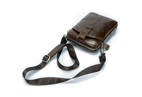 Men's small leather travel on sale bag