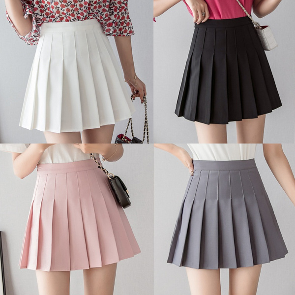 Plus size 2025 pleated uniform skirt