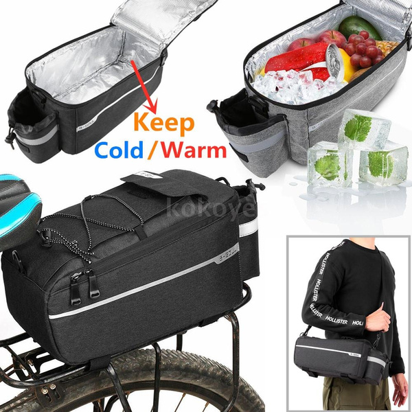 Bike Cooler Bag Bicycle Insulated Trunk Pannier Cycling Rear Rack Luggage Pack 