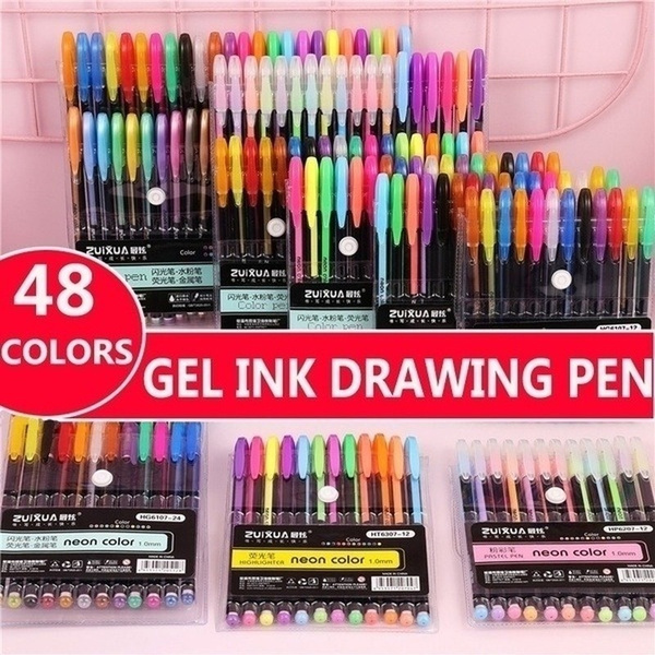 Korean 12/18/24/36/48 Pack Creative Flash Color Gel Pens Set – Proshot  Bazaar