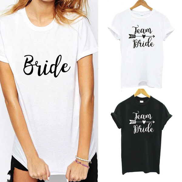 white bride tshirt